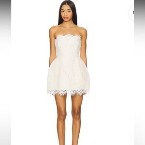 Lovers + Friends White Lace Dress